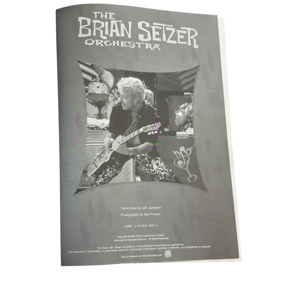 Brian Setzer‎ Orchestra Guitar Vocal Tablature Songbook Hal Leonard Jump Jive